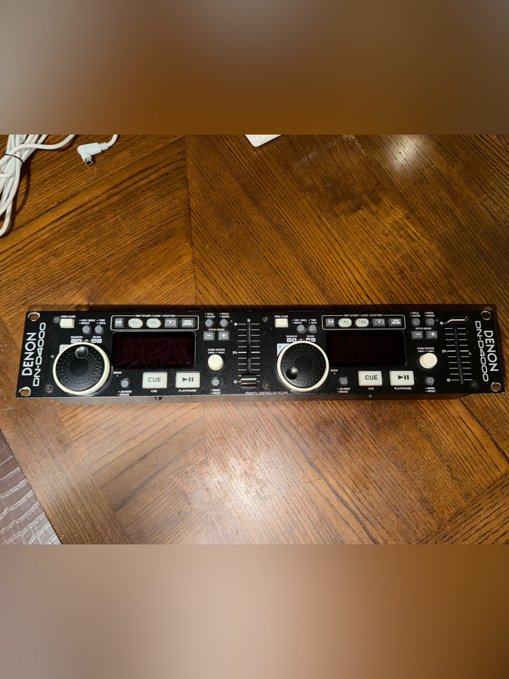 Denon DN-D4000 Dual CD Player Black Pitch/Tempo Control Loop, Remote Cable